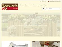 Tablet Screenshot of fleeceworks.com